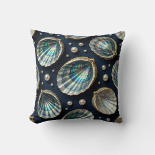 Coussin Nacre d'huître abalone coquille d'huître dorée