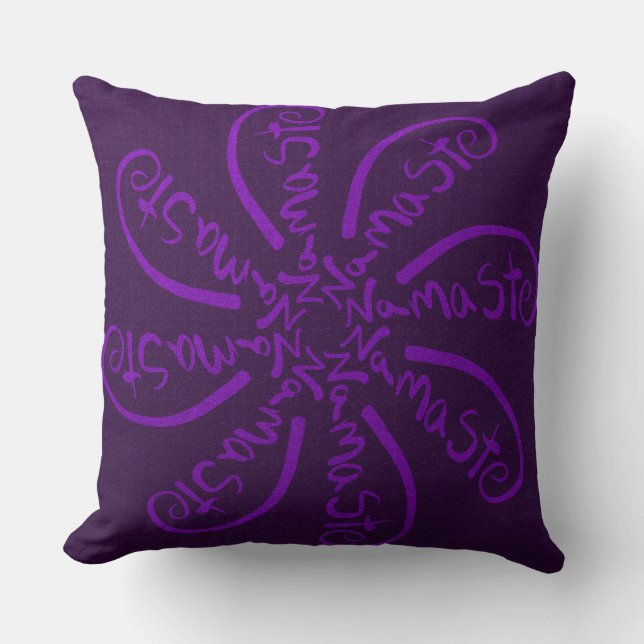 Coussin Namaste Mandala (Recto)