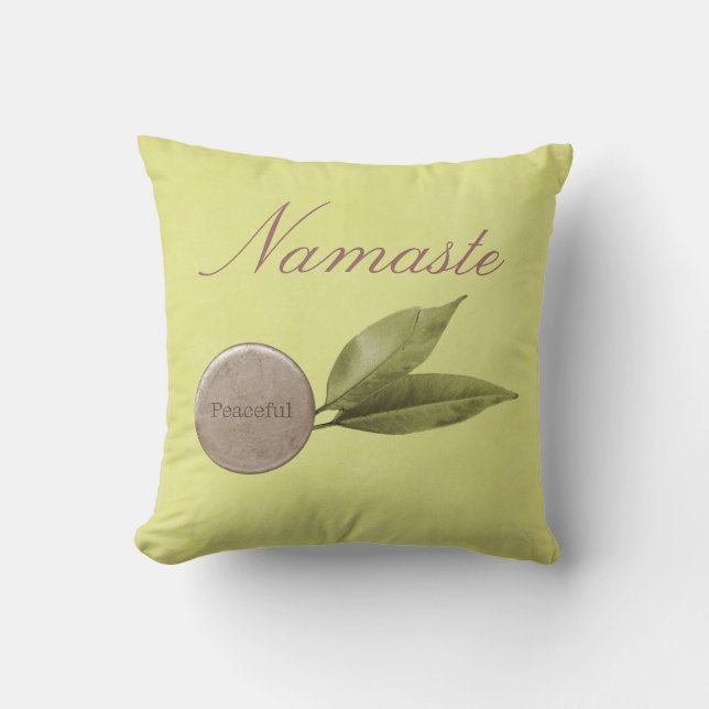 Coussin Namaste paisible réversible (Recto)