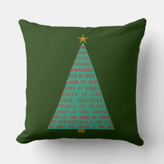 Coussin Names of Jesus Christmas Tree