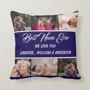 Coussin Nana Ever Grandchildren Photo Collation Names