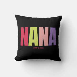 Coussin Nana minimaliste coloré EST grand-mère