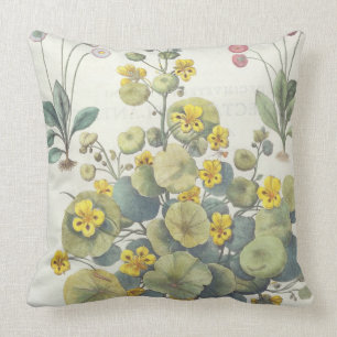 Coussin Nasturces et marguerites : 1.Nasturtium Indicum ;