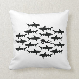 Coussin Natation de plongeur autonome avec une école des