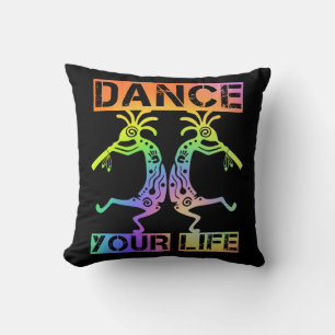 Coussin Native Americans Kokopelli - Dance Your Life 4