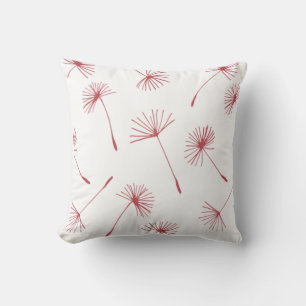 Coussin Nature - Dandelions en fuschia