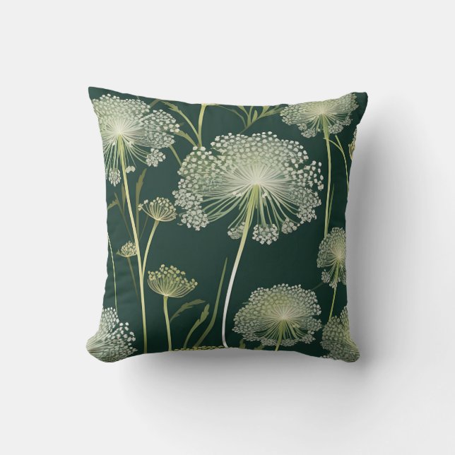 Coussin Nature Motif de dentelle de la reine Anne (Recto)