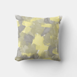 Coussin Nature Vert, Jaune, Gris Paint Strots