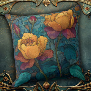 Coussin Nature vintage réinventée dans un style floral