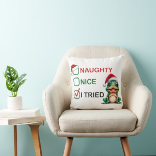 Coussin Naughty ou Nice
