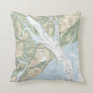 Coussin nautique de diagramme de Hilton Head