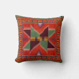 Coussin NAVAJO INDIAN 1800s HORSE SADDLE BLANKET REPRINT