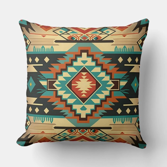 Coussin Navajo, sud-ouest de l'Amérique (Recto)