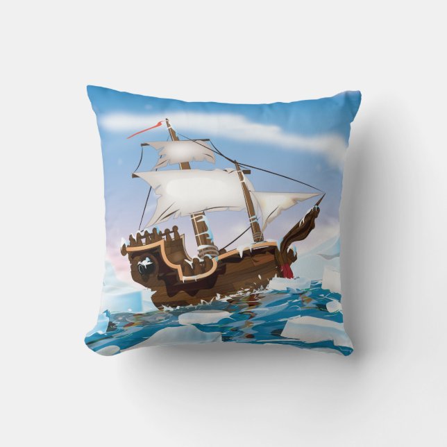 Coussin Navire de brise-glace (Recto)