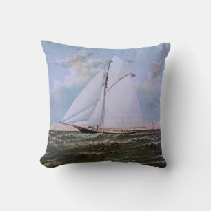 Coussin Navire de voile antique sloop yacht voilier océan