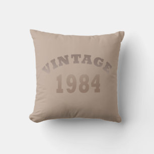 Coussin Né en 1984 anniversaire vintage