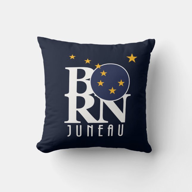 Coussin NÉ Juneau Alaska (Recto)