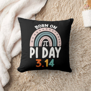Coussin Né le jour de Pi Anniversaire Math Drôle