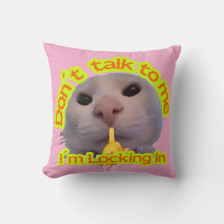 Coussin Ne me parle pas, je me verrouille