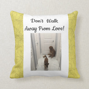Coussin Ne partez pas !