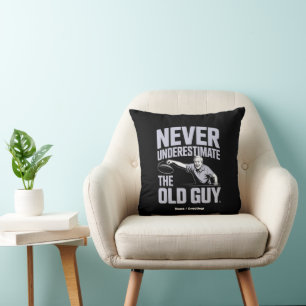 Coussin Ne Sous-Estimez Jamais Le Vieux Guy Drôle Disque G