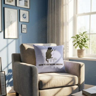 Coussin ne stresse pas miaou