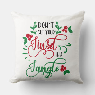 Coussin ne vous mettez pas dans un enchevêtrement de Noël