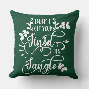 Coussin ne vous mettez pas dans un enchevêtrement de noël