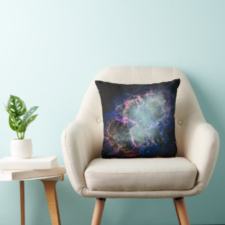 Coussin Nébuleuse du Crabe arc-en-ciel