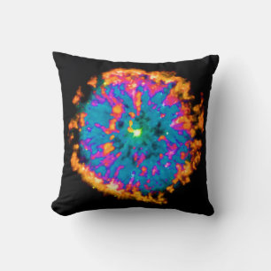 Coussin Nébuleuse planétaire NGC 6751 Pop Art Psychédéliqu
