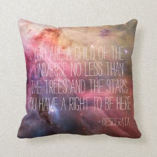 Coussin Nébuleuses inspirées de nébuleuse de citation d