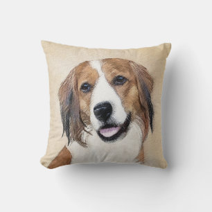 Coussin Nederlandse Kooikerhondje Peinture - Chien Art