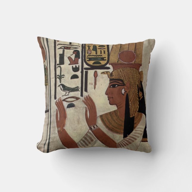Coussin Nefertari, la déesse égyptienne (Recto)