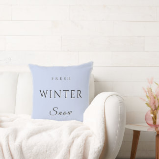 Coussin Neige fraîche d'hiver