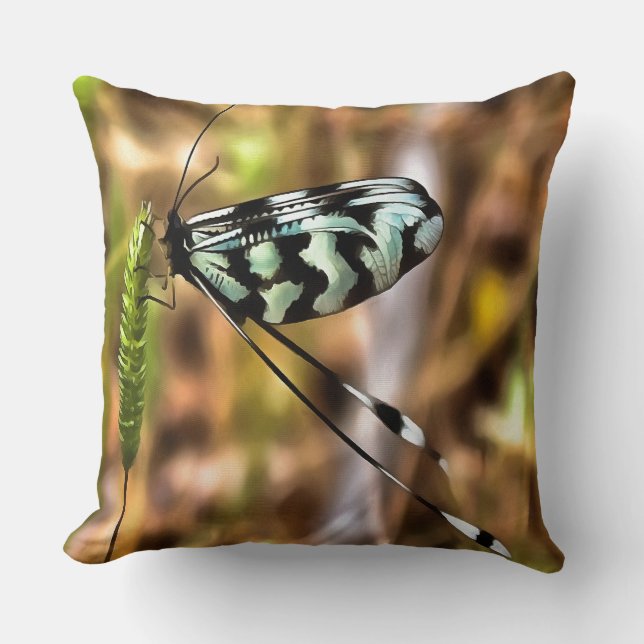 Coussin Nemoptera bipennis L'art des insectes à ailes cuil (Recto)