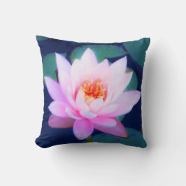 Coussin Nénuphar rose