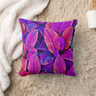 Coussin Neon Elegance Vivid Leaf Radiation