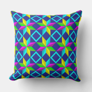 coussin néon étoiles