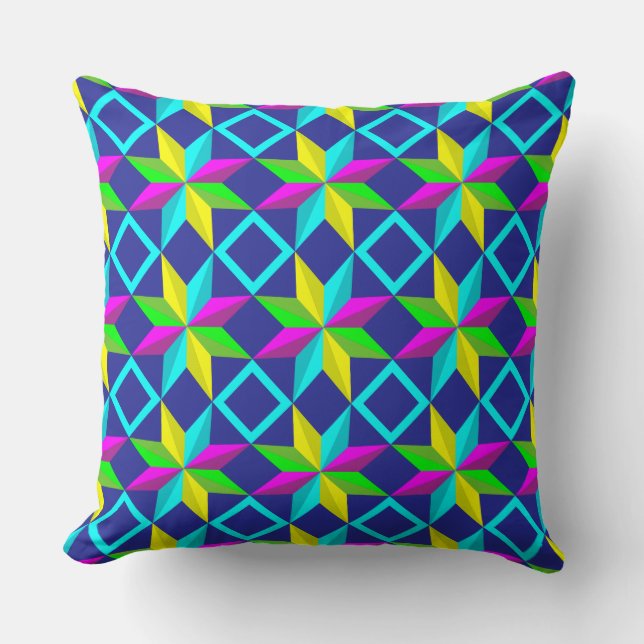 coussin néon étoiles (Recto)