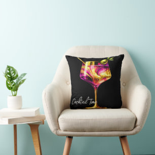 Coussin Neon Modern Party Time Personnalisé