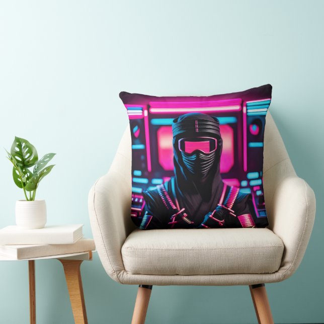 Coussin néon ninja (Chaise)