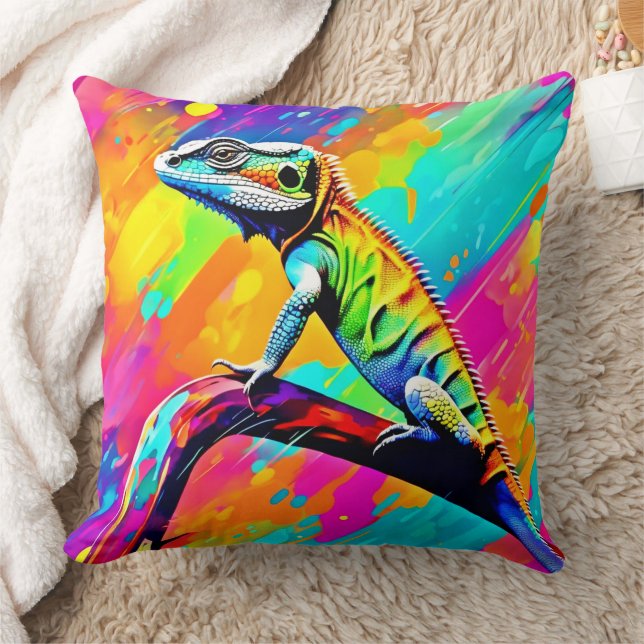 Coussin Neonscale Lizard (Couverture)