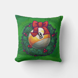 Coussin Neuf boule en couronne verte