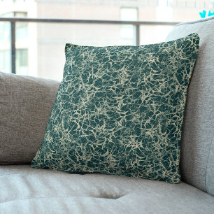 Coussin Neurons de réseautage sur Turquoise - motif transp