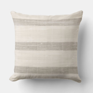 Coussin Neutral Striped Pillow