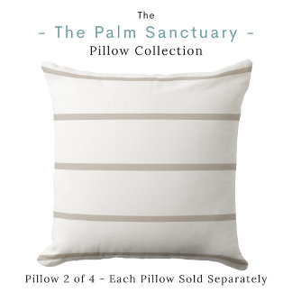Coussin Neutral Striped Pillow