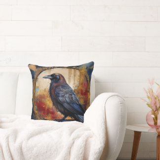 Coussin Nevermore Raven Collage II