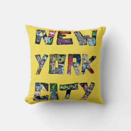 Coussin New York City Street Art Thailler