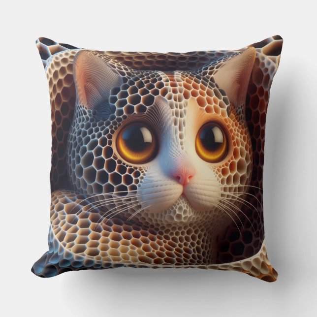 Coussin Nice CatThrow Pillow (Recto)