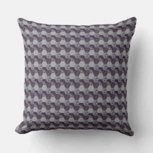 Coussin Nid d'abeille Nid d'abeille rayé Violet 2